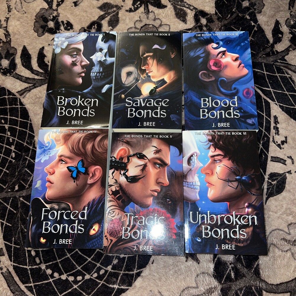 SIGNED The Bonds That Tie Books 1-6 J. Bree Complete Set Hand Signed By Author